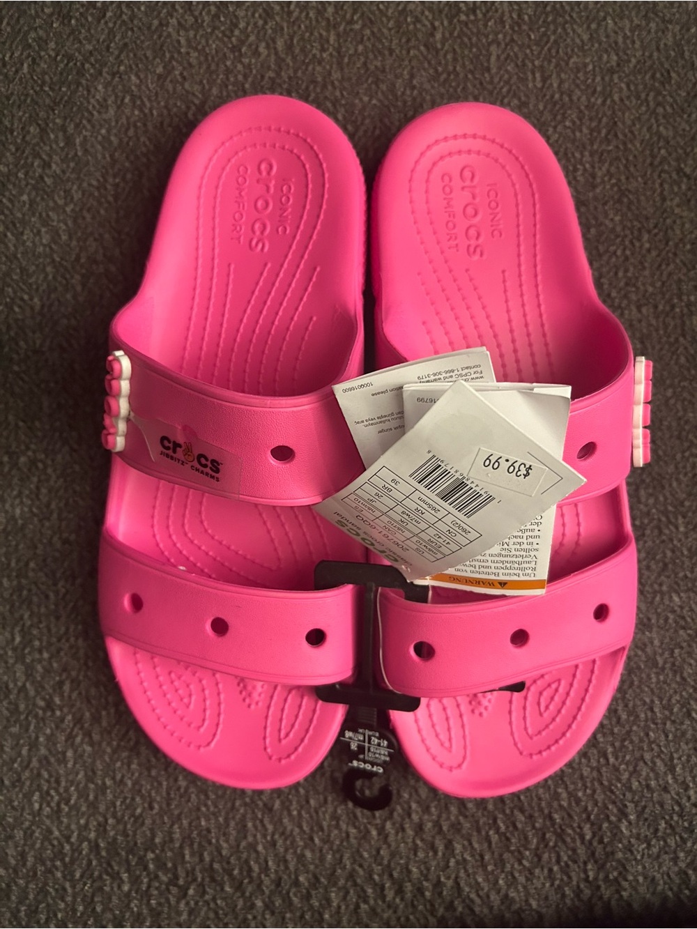 CROCS women’s Dual-Strap Slide Sandals